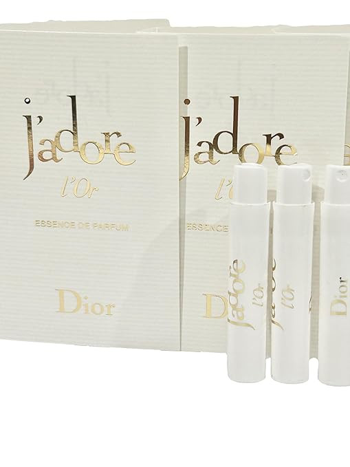 Dior Sample Perfume J'adore L'Or Essence De Parfum Sample Women 1 ml / 0.03 fl oz Set of 3