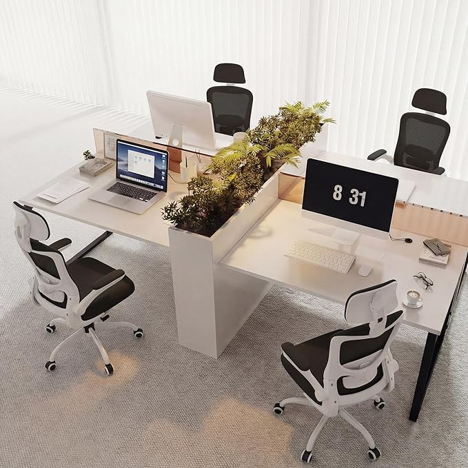 Ergonomic Office Chair, High Back Mesh Office Chair with Adjustable Lumbar Support, Flip-Up Armrests, Swivel Computer Desk Chair for Home Office
