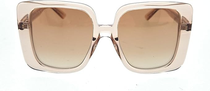 Gucci GG1314S 005 Beige/Brown Mirrored Oversized Square Women's 55mm Sunglasses