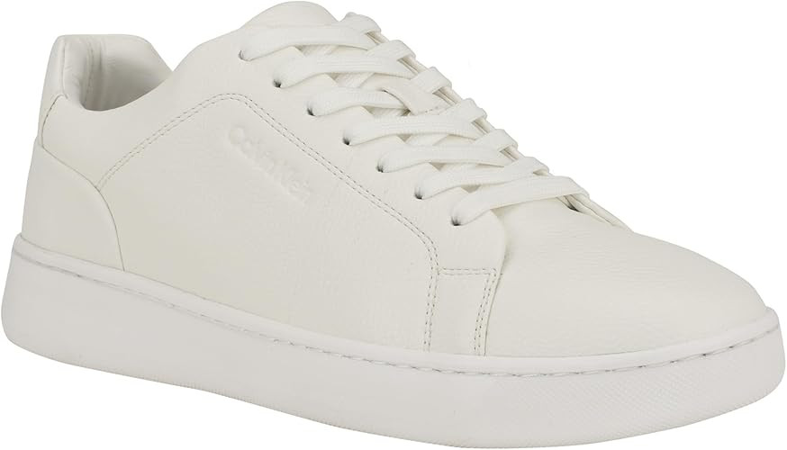 Calvin Klein Men's Falconi Sneaker, White, 9