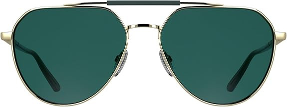 Calvin Klein Unisex Adult Sunglasses CK26100S - Gold with Solid Petrol Lens