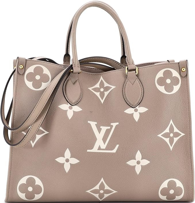 Pre-Loved OnTheGo Tote Bicolor Monogram Empreinte Giant MM, Neutral
