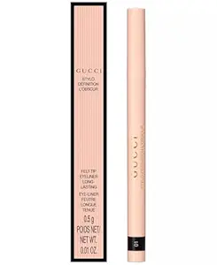 Gucci Stylo Définition L'Obscur Felt-Tip Liquid Eyeliner, 01 Eve Black, Long-Lasting, Waterproof, Satin Finish