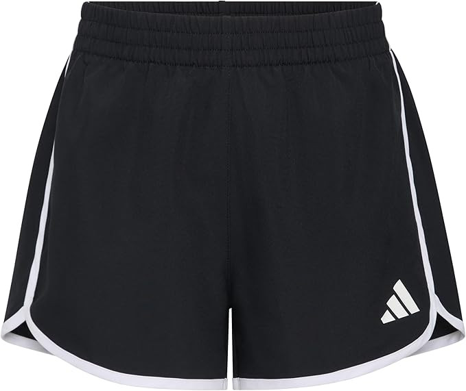 Adidas Girls Elastic Waistband Retro Woven Shorts