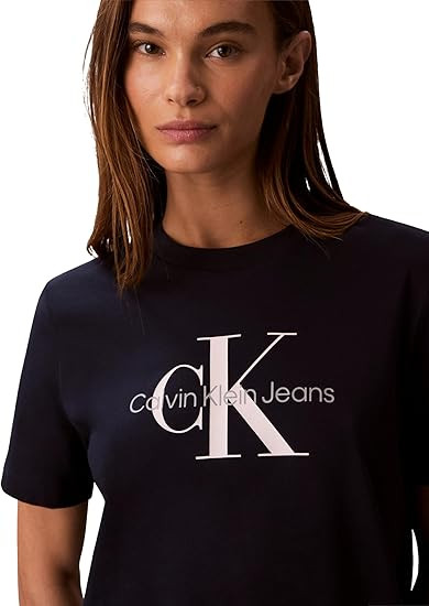 Calvin Klein Women's Monogram Logo Crewneck T-Shirt