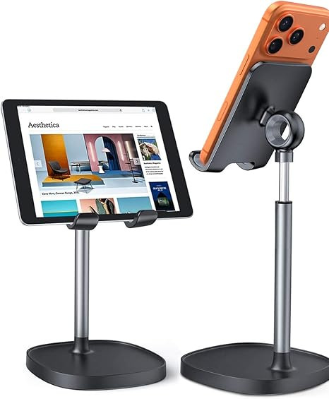 LISEN Cell Phone Stand Phone Holder for Desk Office Decor, Office Desk Accessories