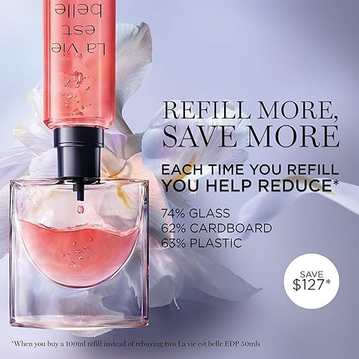 Lancôme La Vie Est Belle Eau de Parfum - Long Lasting Fragrance with Notes of Iris, Earthy Patchouli, Warm Vanilla & Spun Sugar - Floral & Sweet Women's Perfume